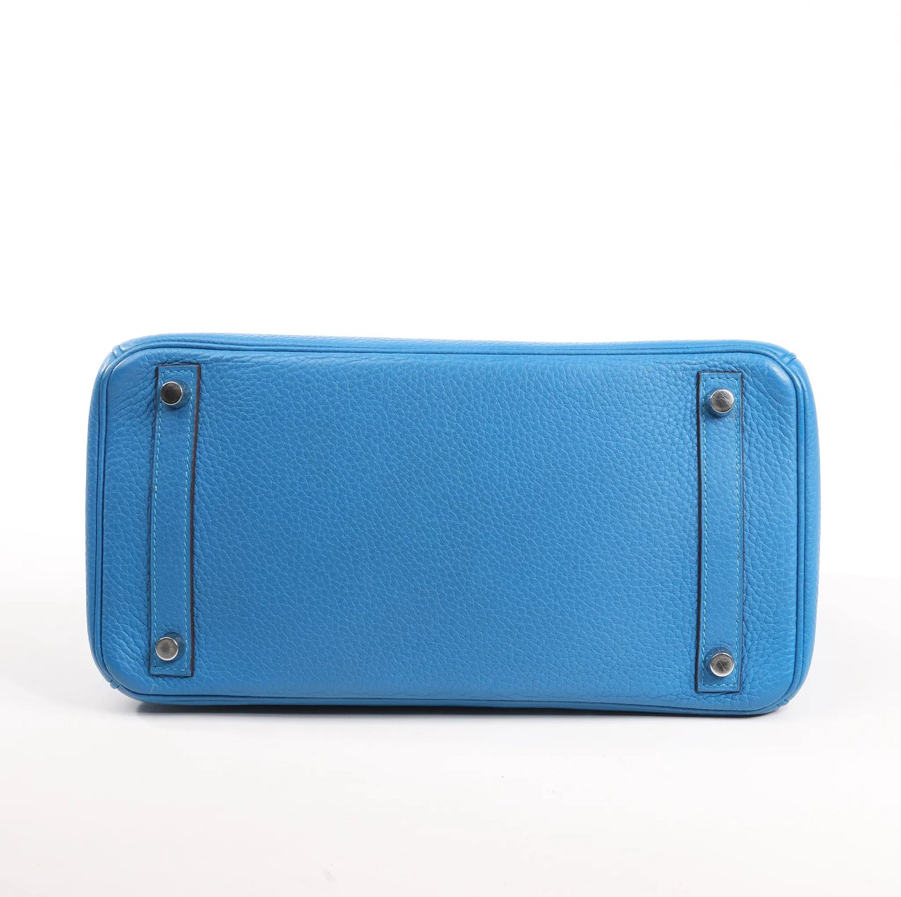 Hermès HERMES Birkin 30 Le Tournay Taurillon Clemence Handbag in Mykonos Blauw