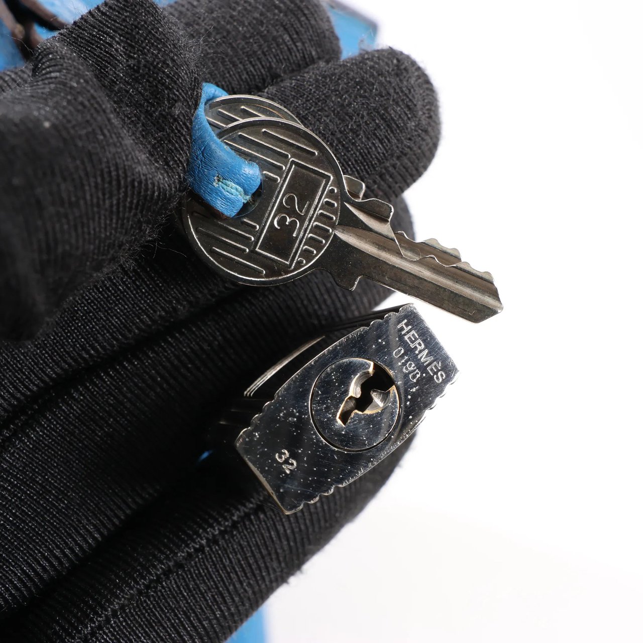 Hermès HERMES Birkin 30 Le Tournay Taurillon Clemence Handbag in Mykonos Blauw