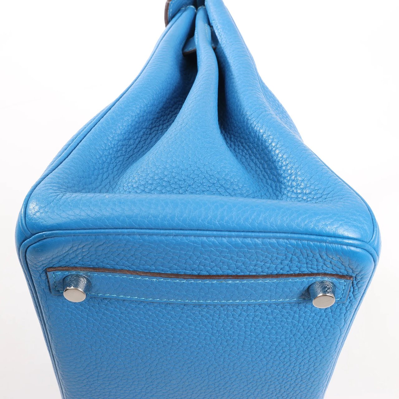 Hermès HERMES Birkin 30 Le Tournay Taurillon Clemence Handbag in Mykonos Blauw