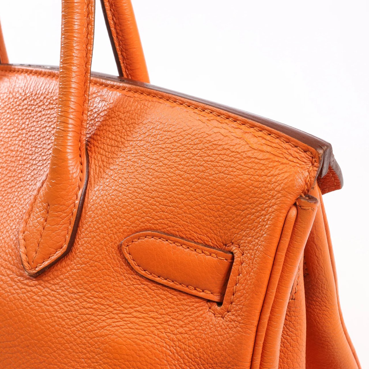 Hermès HERMES Birkin 30  Le Tournay Togo Handbag in Orange □N:2010 Oranje