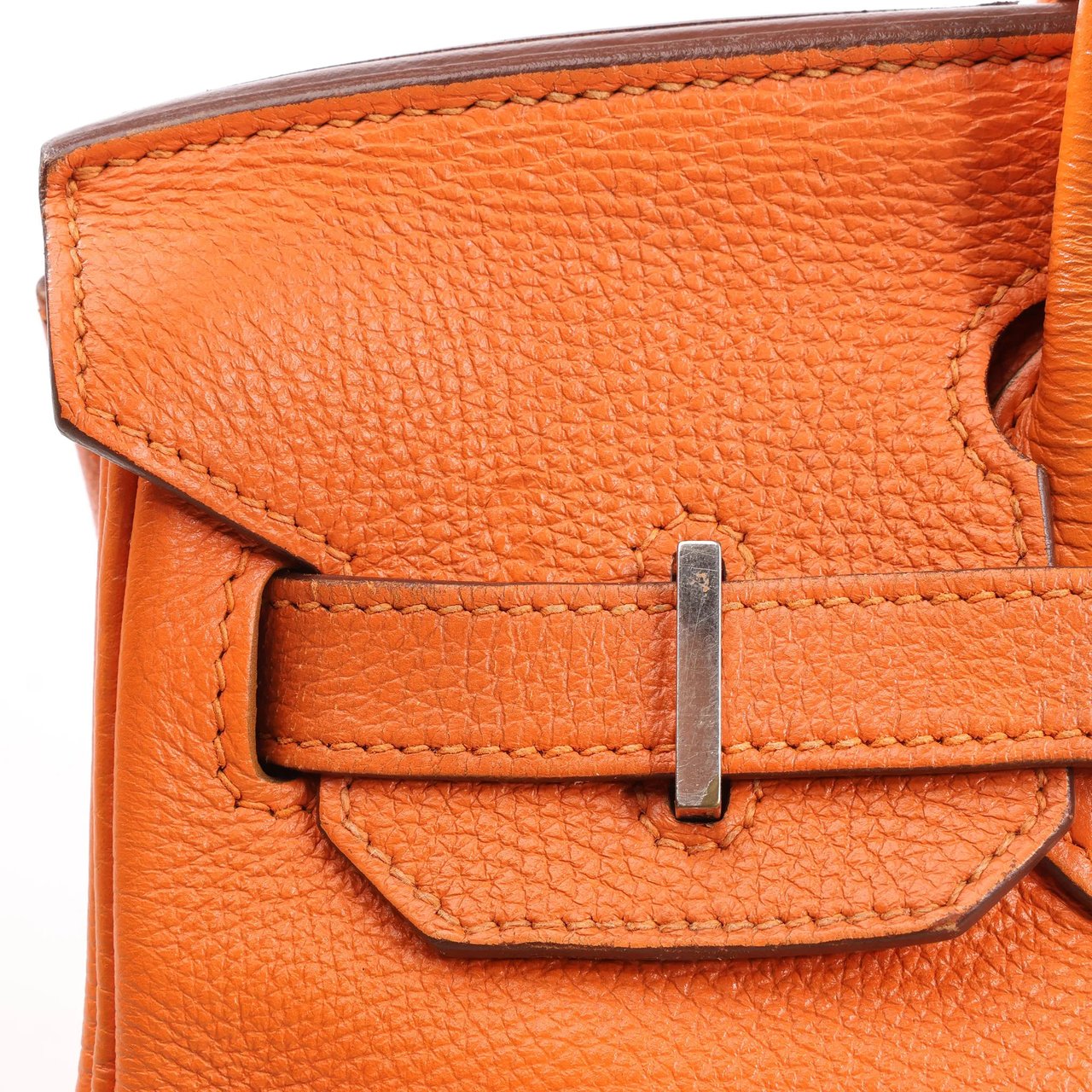 Hermès HERMES Birkin 30  Le Tournay Togo Handbag in Orange □N:2010 Oranje