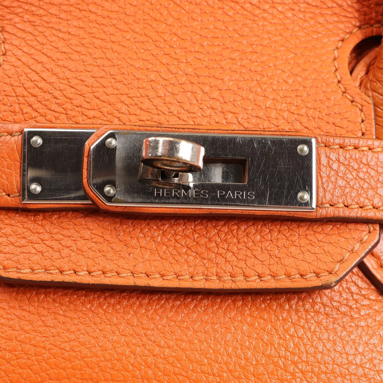 Hermès HERMES Birkin 30  Le Tournay Togo Handbag in Orange □N:2010 Oranje