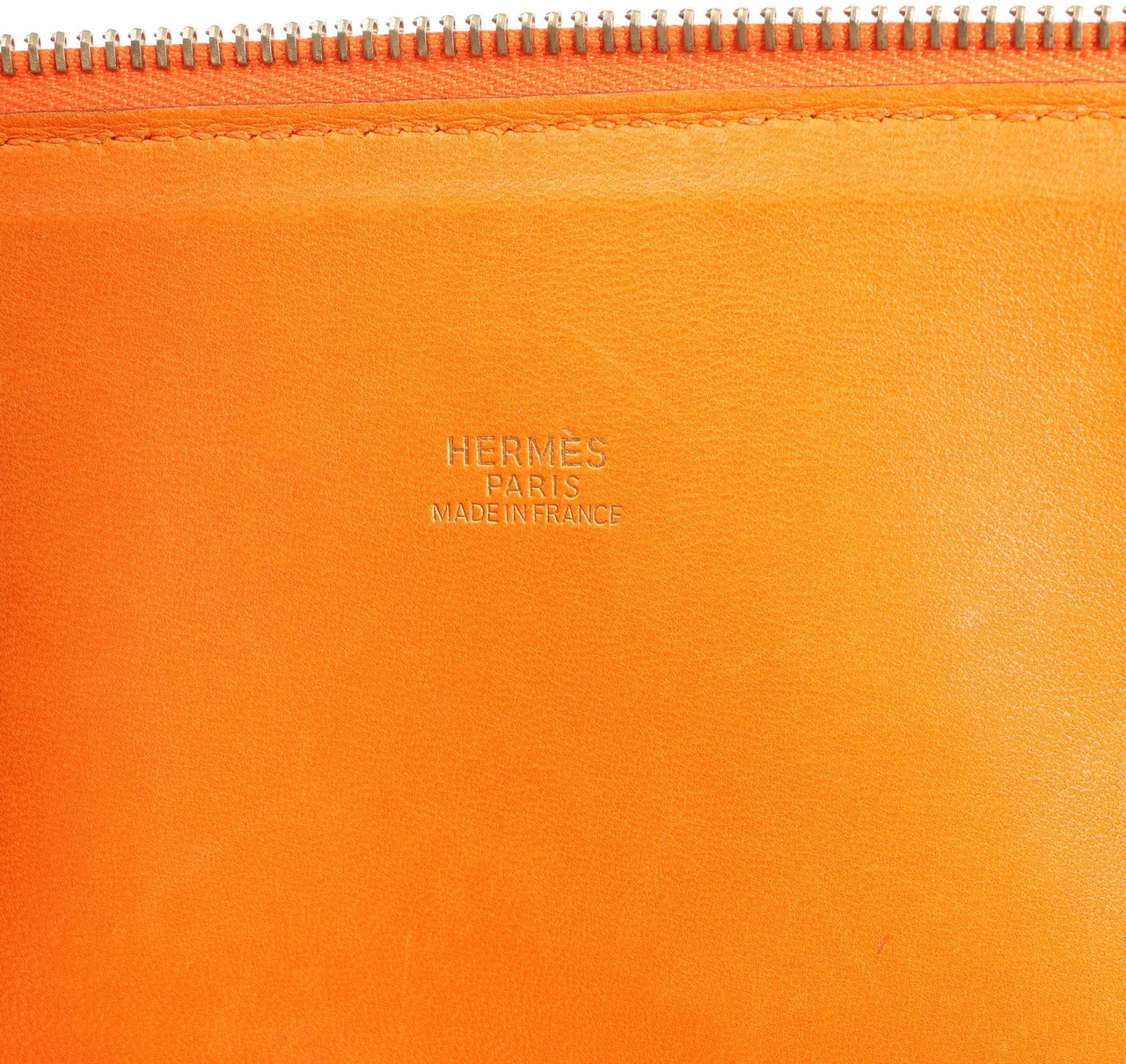 Hermès HERMES Bolide 35 Taurillon Clemence Handbag in Orange □G:2003 Oranje