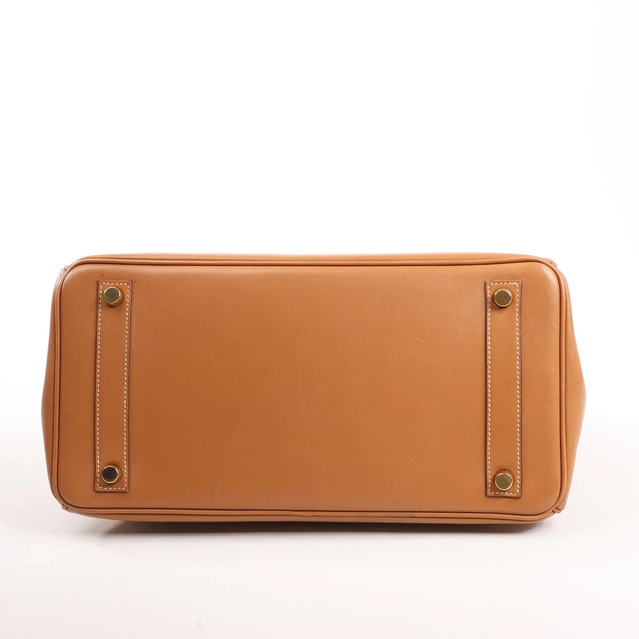 Hermès HERMES Haut A Courroies 32 Vache Handbag in Brown ○Y:1995 Bruin