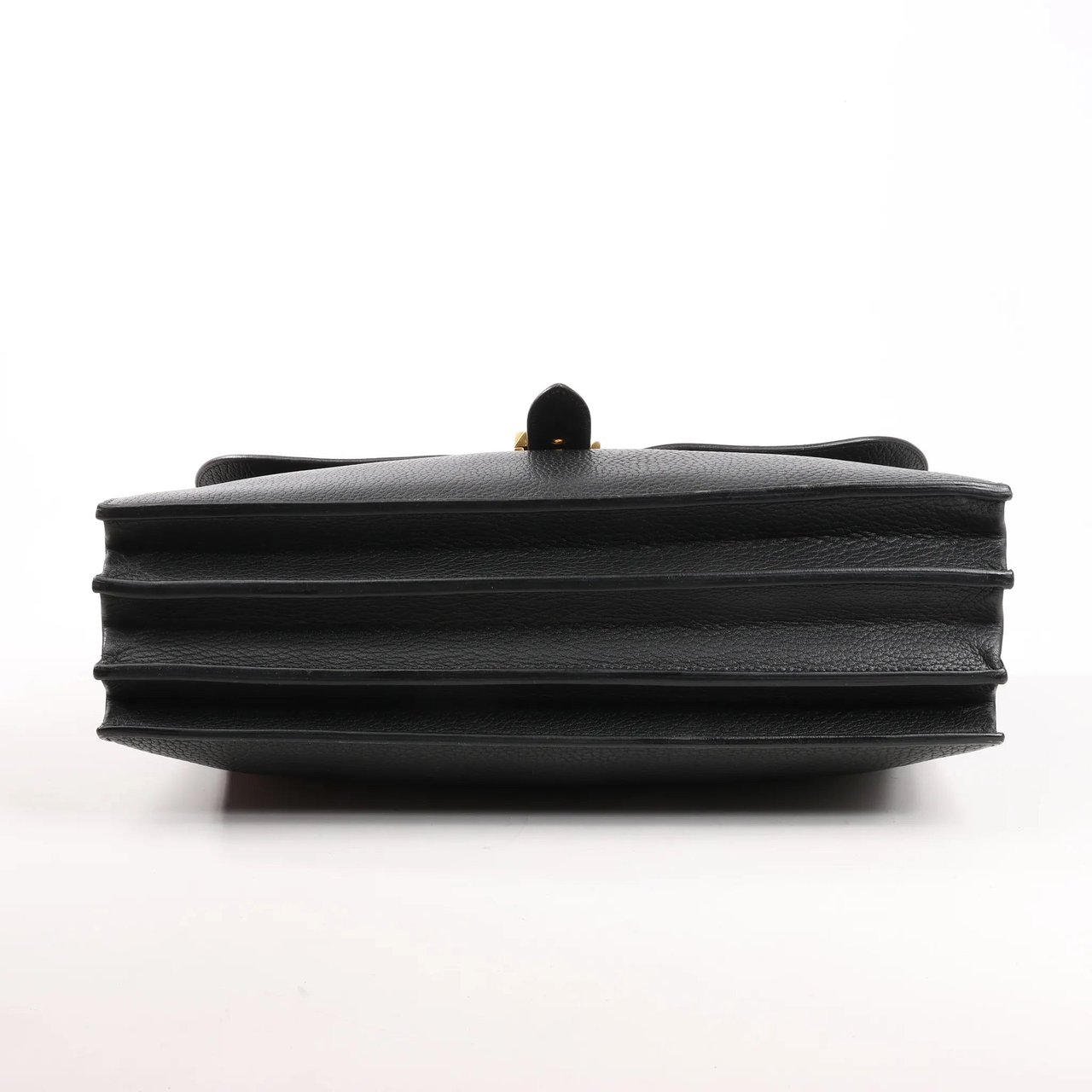 Hermès HERMÈS Sac à Depeche 38 Ardennes Leather Handbag in Black ○V:1992 Zwart