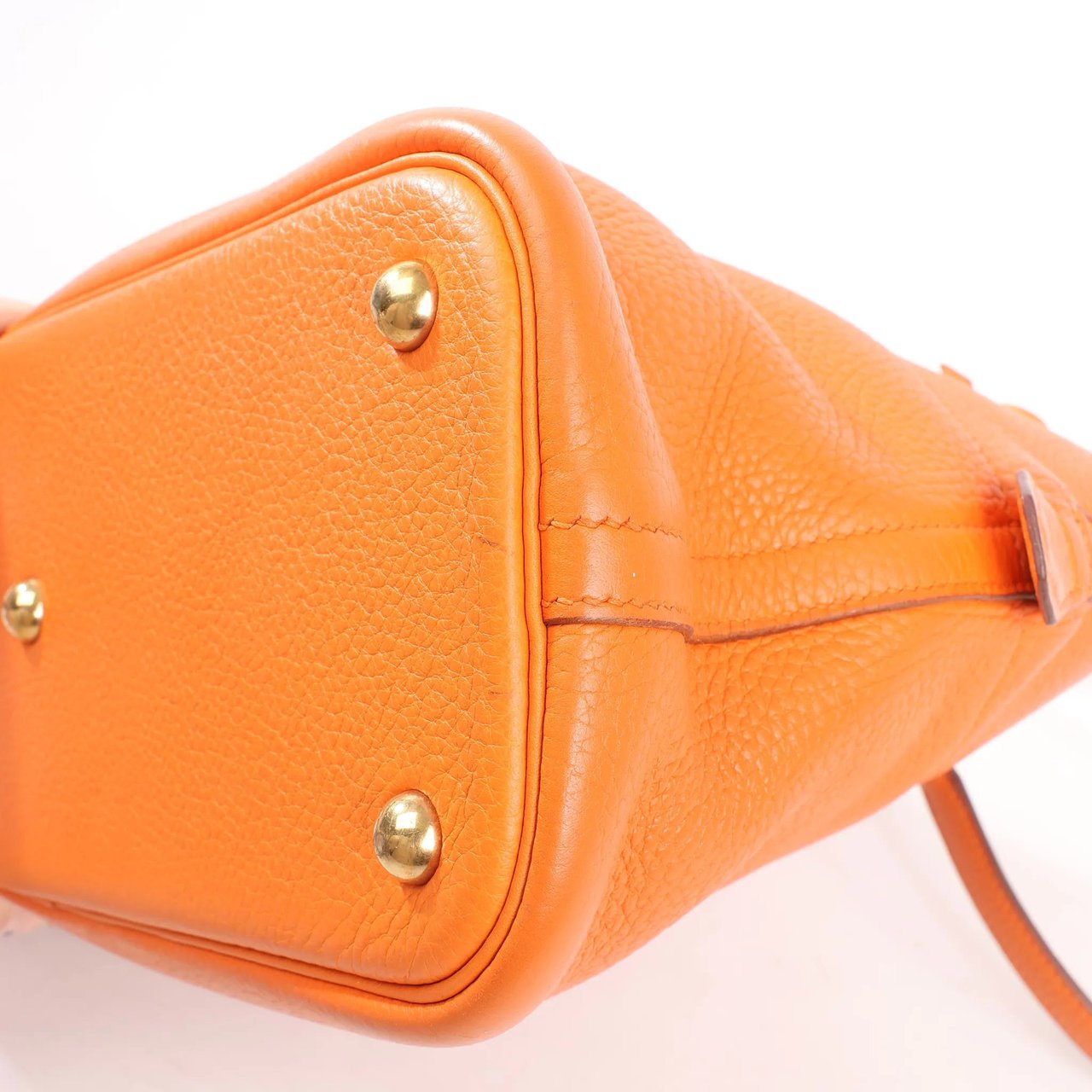 Hermès HERMES Bolide 31 Taurillon Clemence 2Way Handbag in Orange □H: 2004 Oranje