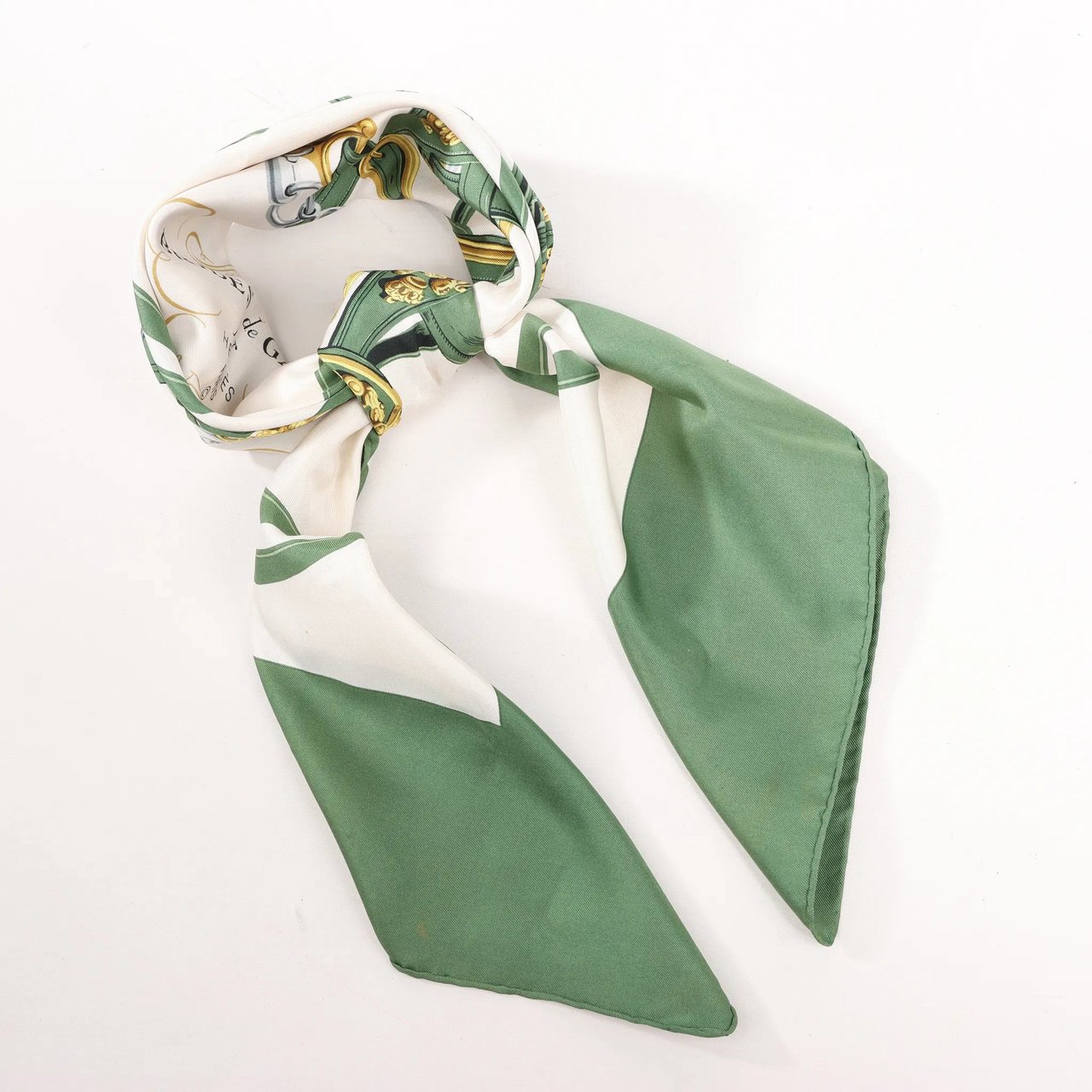 Hermès Hermès Carré 90 "BRIDES de GALA" Silk handkerchief in Green Divers