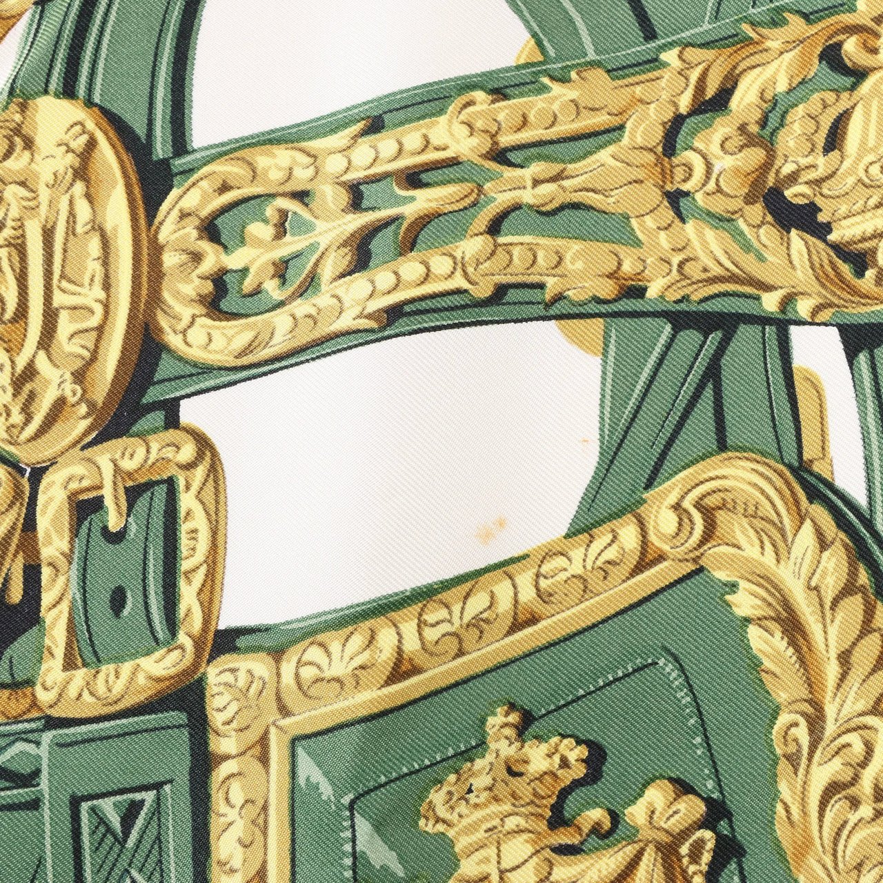 Hermès Hermès Carré 90 "BRIDES de GALA" Silk handkerchief in Green Divers