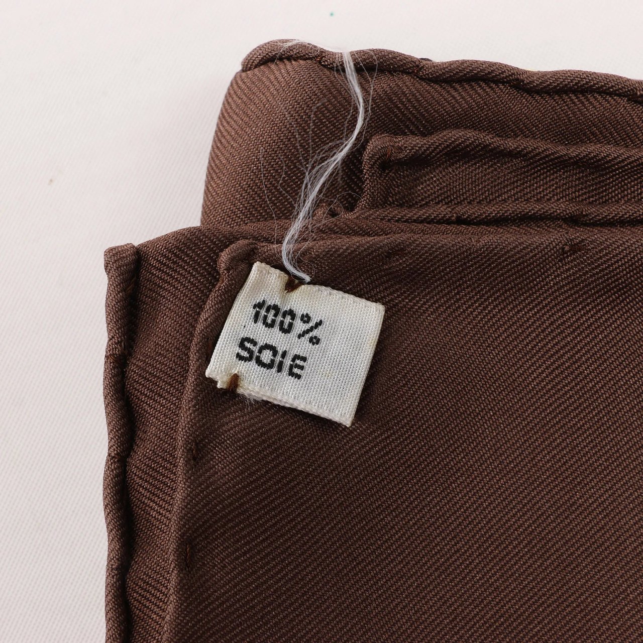 Hermès Hermès Carré 90 "ÉCHIQUIER" Silk handkerchief in Brown Bruin