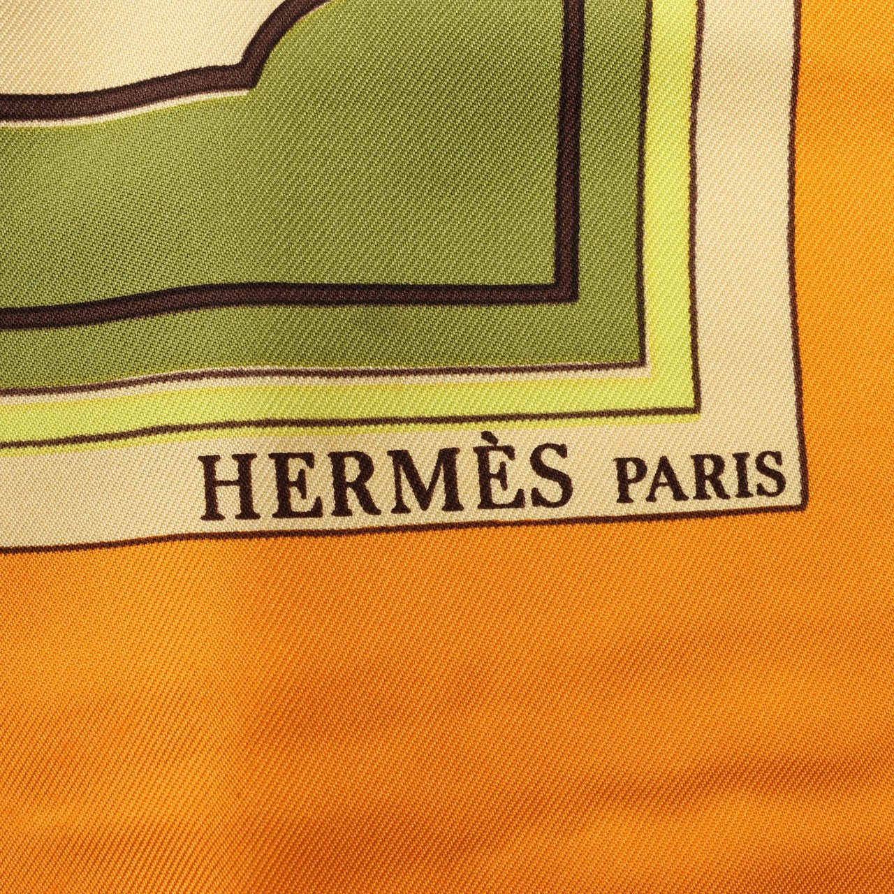 Hermès Hermès Carré 90 "L'ALPHABET DES METIERS" Silk handkerchief in Orange Oranje