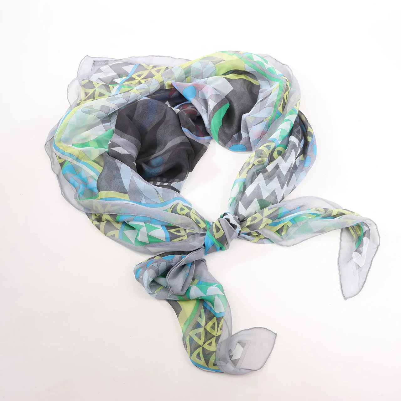 Hermès Hermès Carré 140 "CHEVAUX DE KARNAK" Silk handkerchief in Gray Grijs