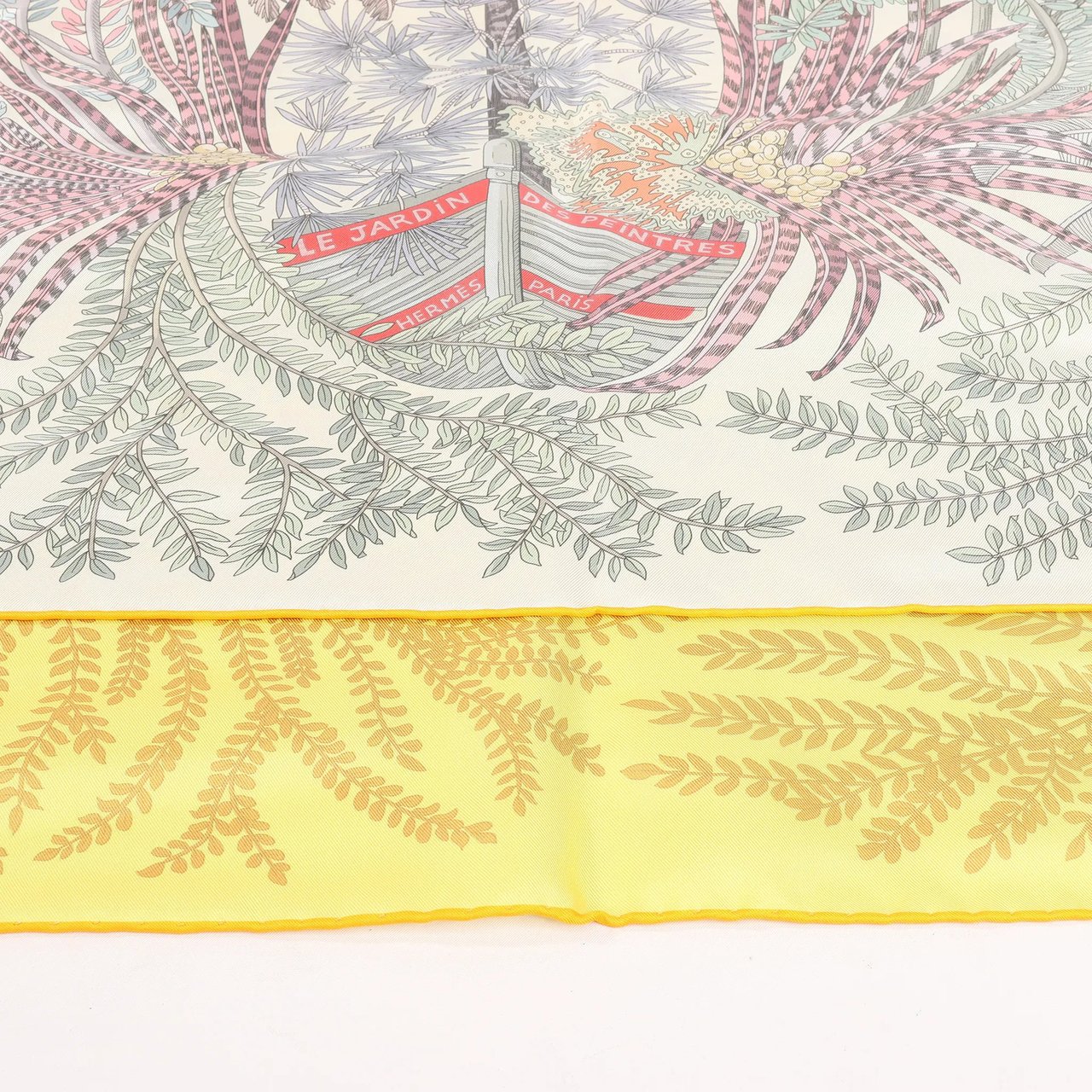 Hermès Hermès Carré Double face 90 "LES JARDIN DES PEINTRES" Silk handkerchief in Multicolor Divers