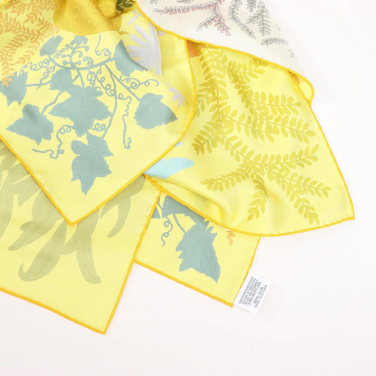 Hermès Hermès Carré Double face 90 "LES JARDIN DES PEINTRES" Silk handkerchief in Multicolor Divers