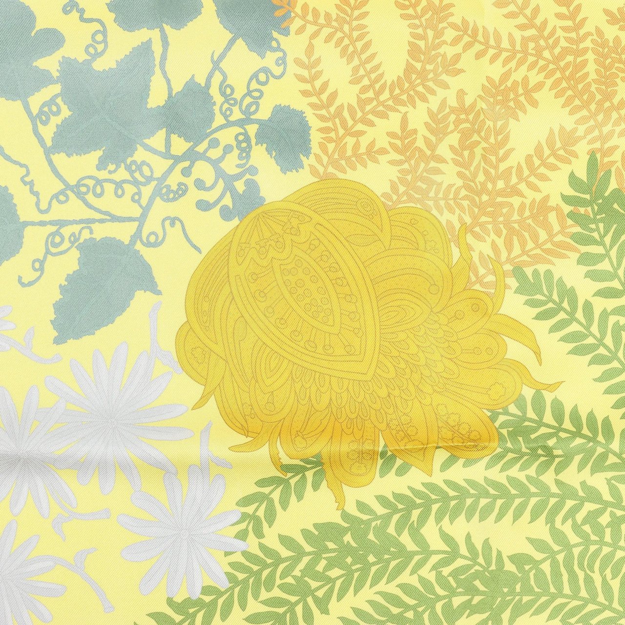 Hermès Hermès Carré Double face 90 "LES JARDIN DES PEINTRES" Silk handkerchief in Multicolor Divers