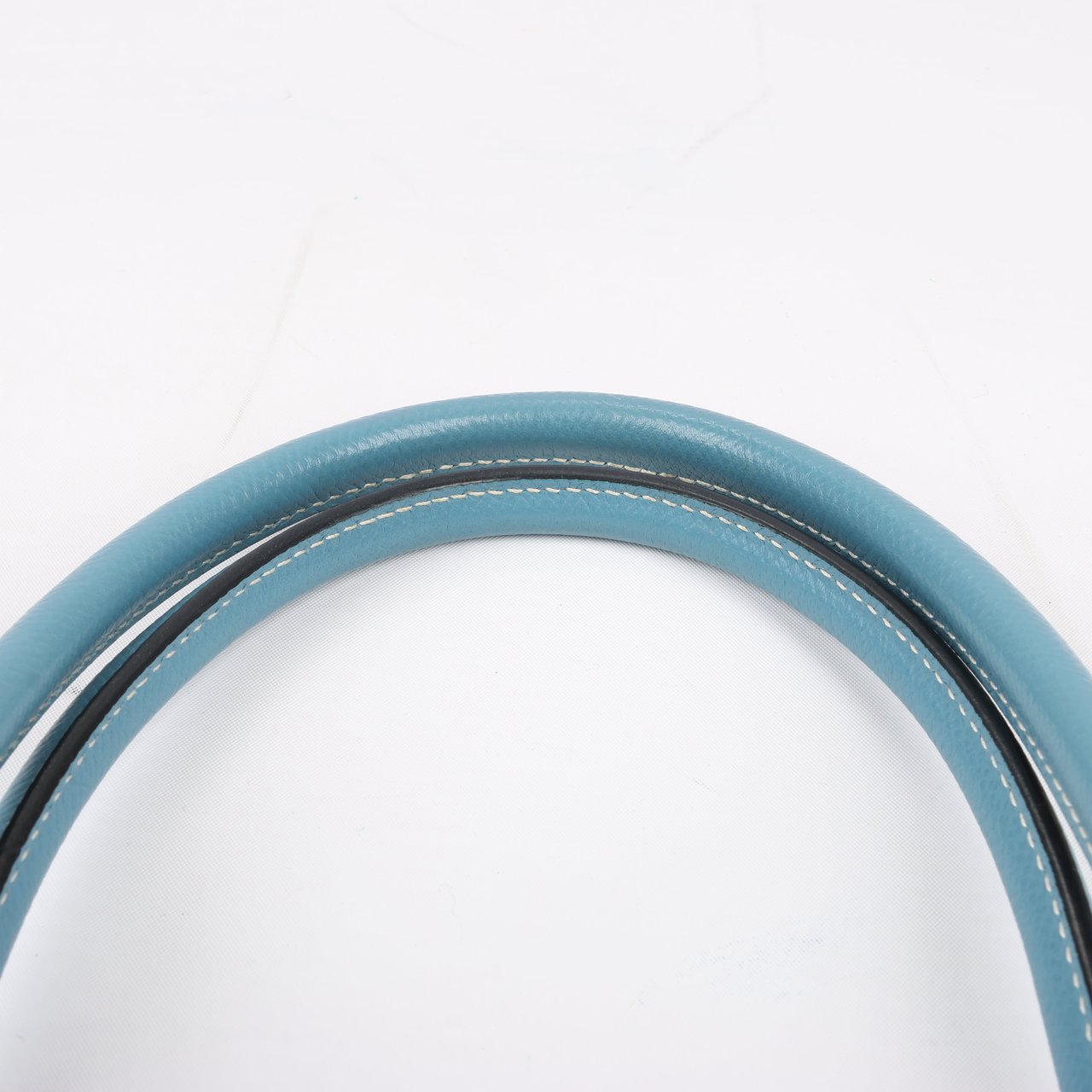 Hermès HERMES Paris Bombay 35 Veau Epsom Blue Jean Silver Metal Fittings Handbag □K: 2007 Blauw