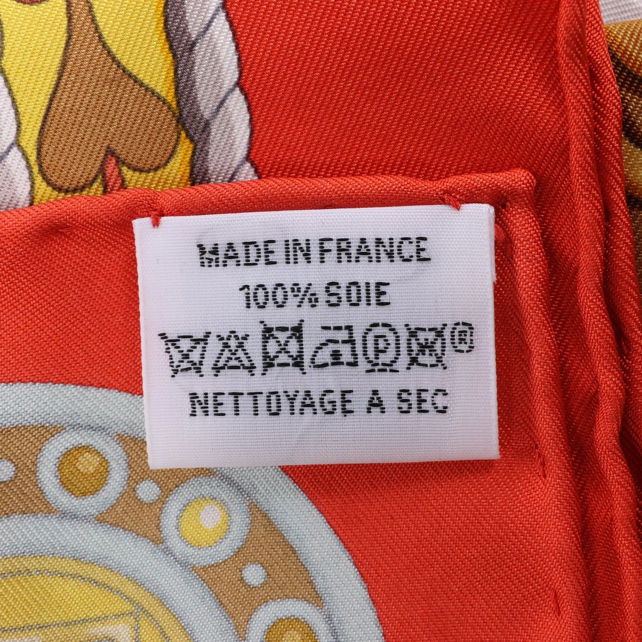 Hermès Hermès Carré 90 "HARNAIS DE COEUR" Silk handkerchief in Red Rood