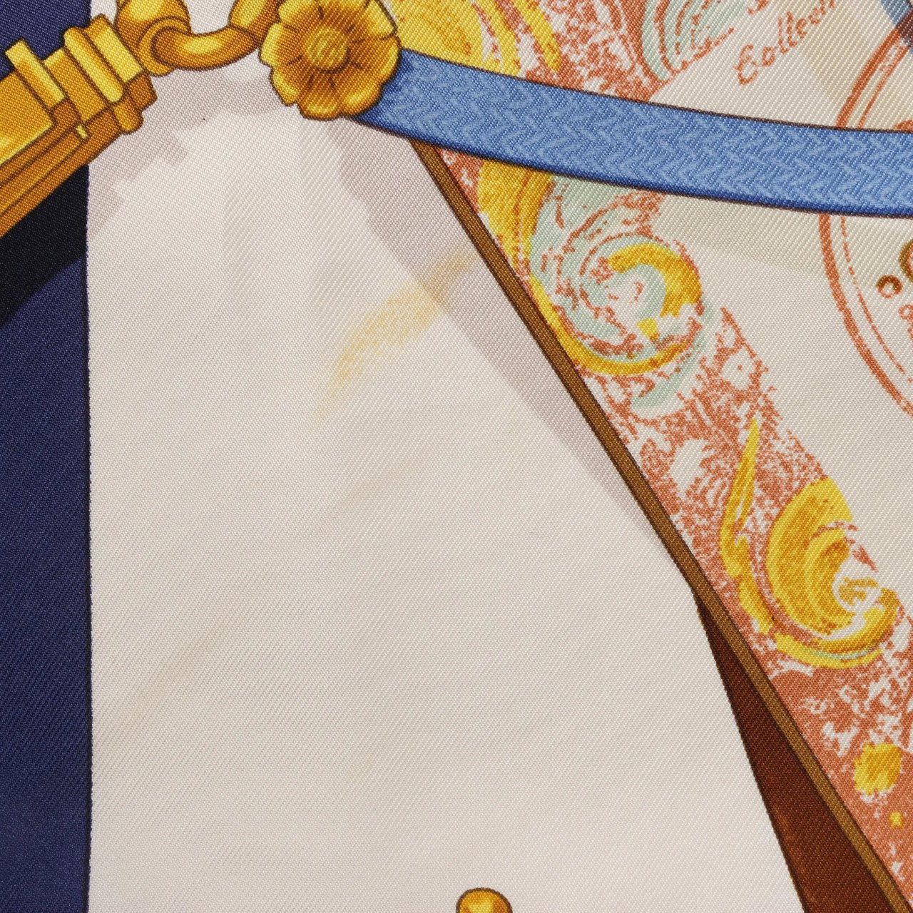 Hermès Hermès Carré 90 "Memoire d'Hermes" Silk handkerchief in Navy Blue Blauw