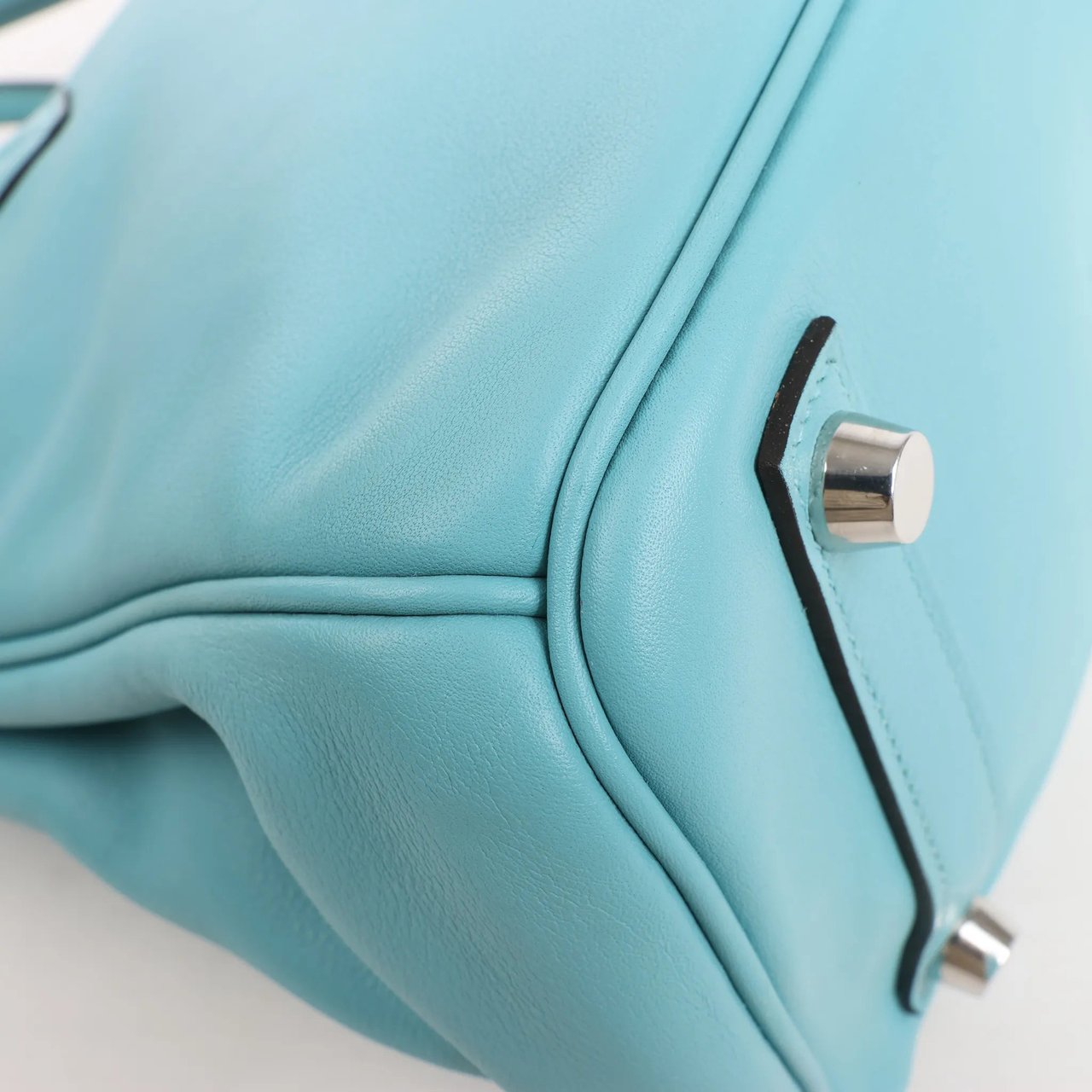 Hermès HERMES Birkin 25 Le Tournay Veau Swift Blue Saint-Cyr Handbag X: 2016 Blauw