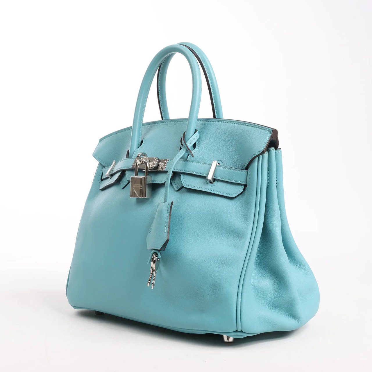 Hermès HERMES Birkin 25 Le Tournay Veau Swift Blue Saint-Cyr Handbag X: 2016 Blauw