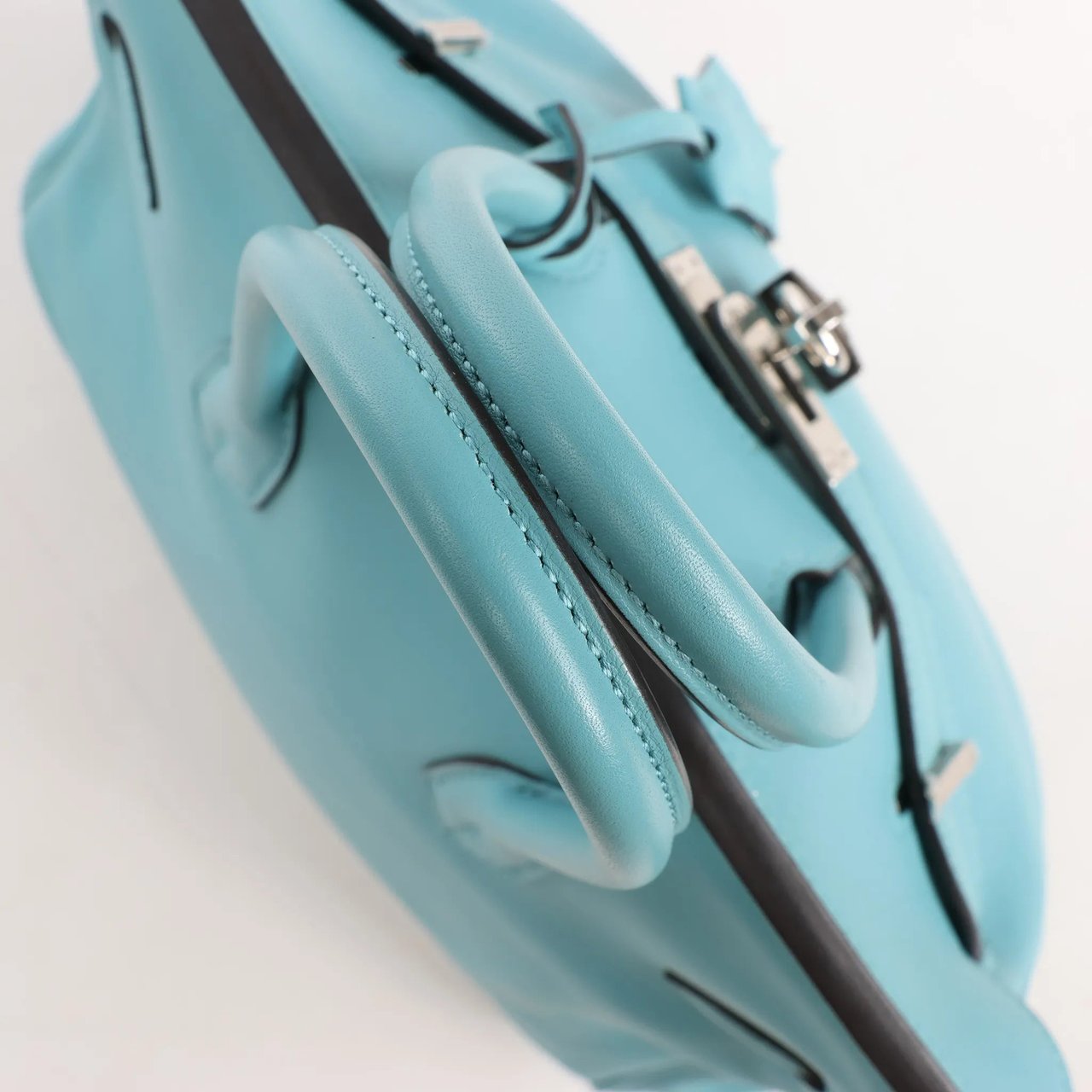 Hermès HERMES Birkin 25 Le Tournay Veau Swift Blue Saint-Cyr Handbag X: 2016 Blauw