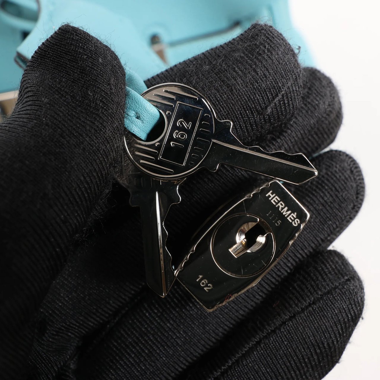 Hermès HERMES Birkin 25 Le Tournay Veau Swift Blue Saint-Cyr Handbag X: 2016 Blauw