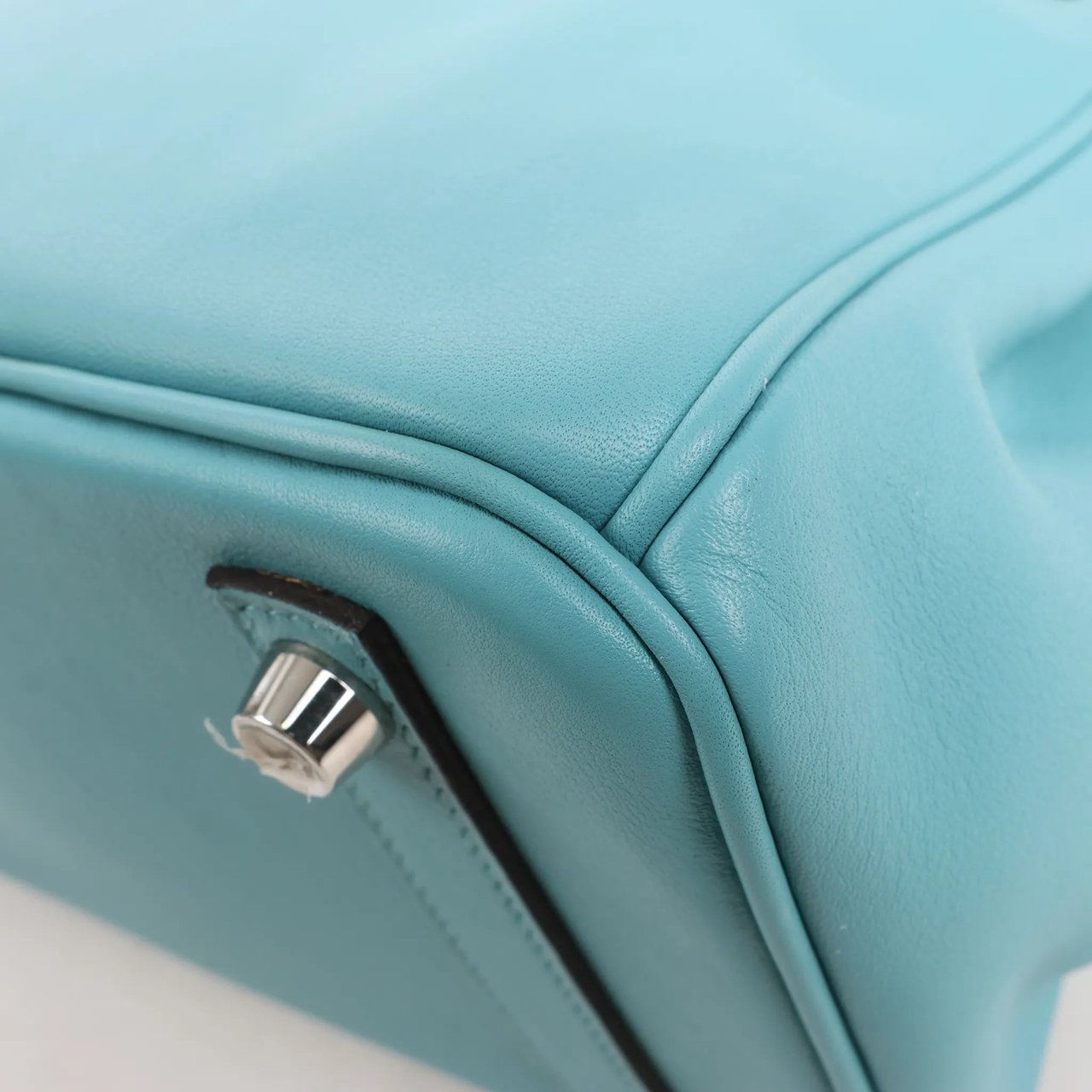 Hermès HERMES Birkin 25 Le Tournay Veau Swift Blue Saint-Cyr Handbag X: 2016 Blauw