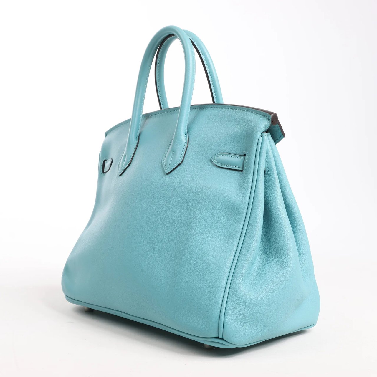 Hermès HERMES Birkin 25 Le Tournay Veau Swift Blue Saint-Cyr Handbag X: 2016 Blauw