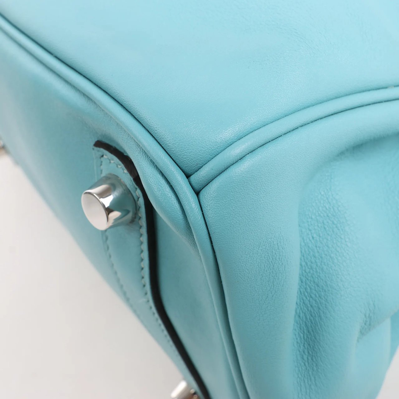 Hermès HERMES Birkin 25 Le Tournay Veau Swift Blue Saint-Cyr Handbag X: 2016 Blauw