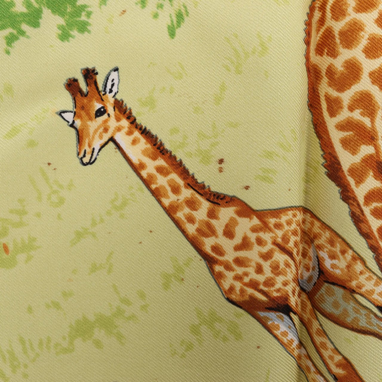 Hermès Hermès Carré 90 "AFRICA" Silk handkerchief in Brown Bruin