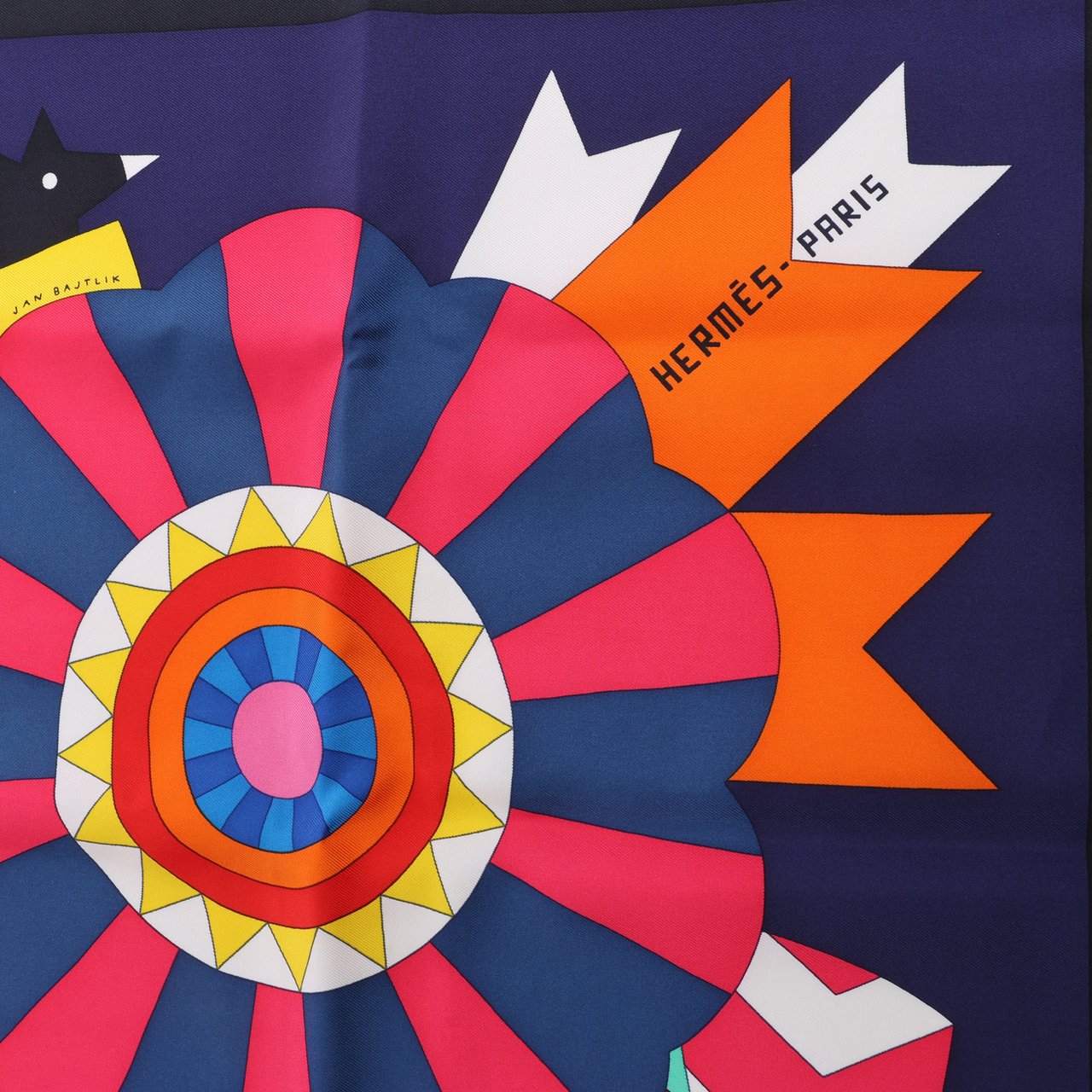 Hermès Hermes Carré 90 "Cheval de Fete" Silk handkerchief in Multicolor Divers