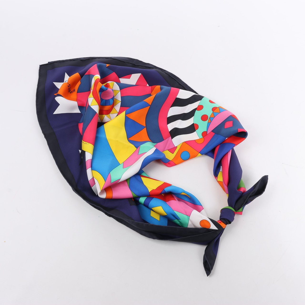 Hermès Hermes Carré 90 "Cheval de Fete" Silk handkerchief in Multicolor Divers