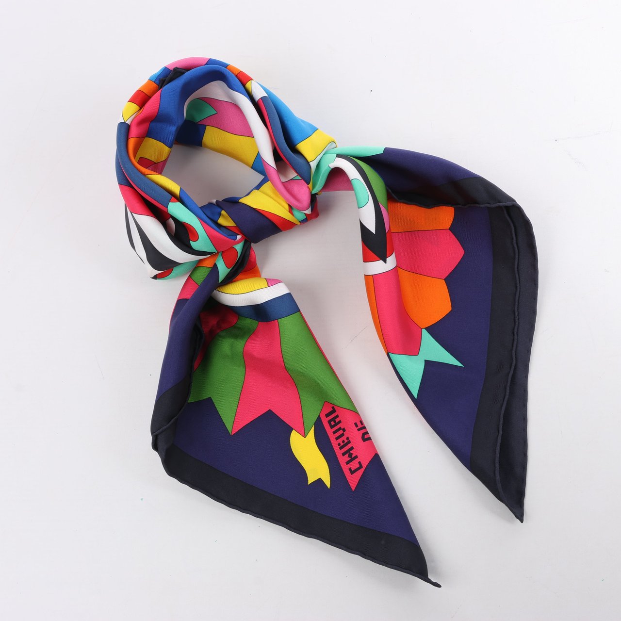 Hermès Hermes Carré 90 "Cheval de Fete" Silk handkerchief in Multicolor Divers