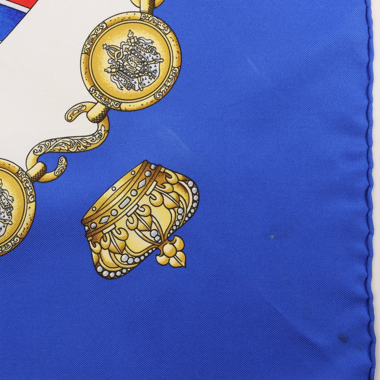 Hermès Hermès Carré 90 "Tambour no Taiko" Silk handkerchief in Blue Divers