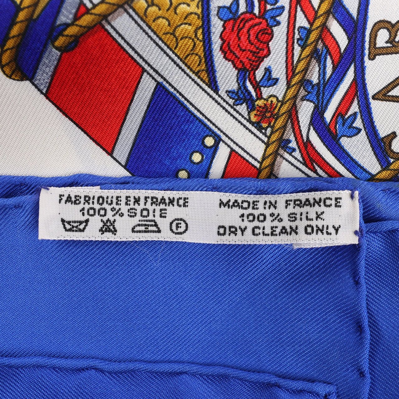 Hermès Hermès Carré 90 "Tambour no Taiko" Silk handkerchief in Blue Divers