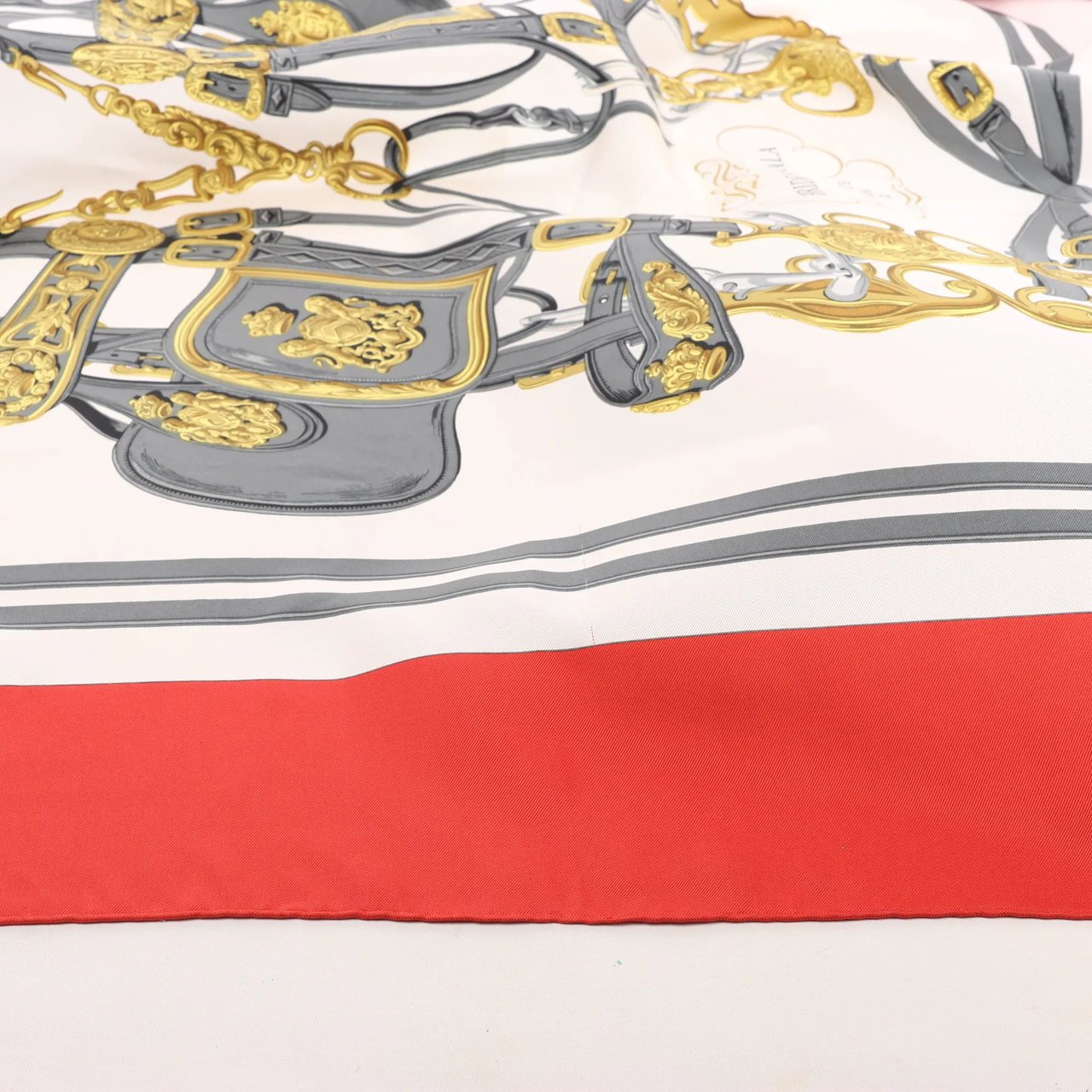 Hermès Hermès Carré 90 "BRIDES de GALA" Silk handkerchief in Red Rood