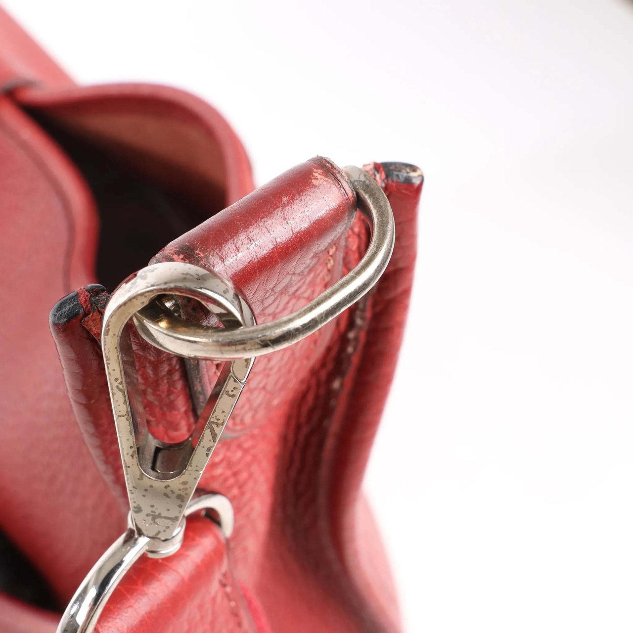 Hermès Hermes Evelyn 2 33 GM Taurillon Clemence in Rouge □H: 2004 Rood