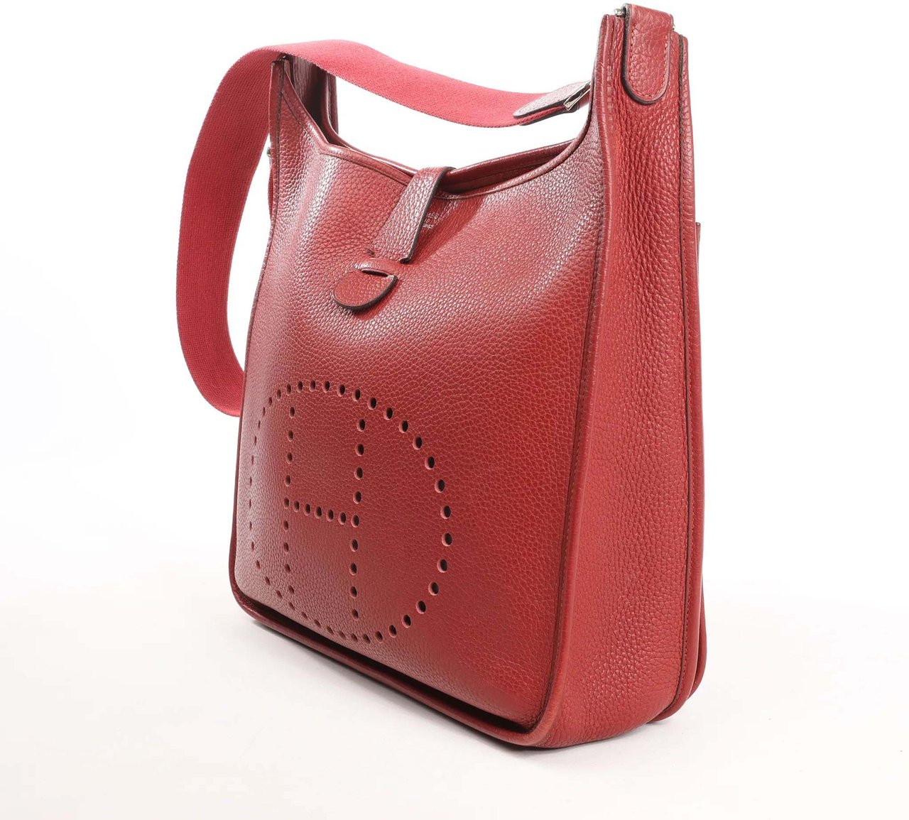 Hermès Hermes Evelyn 2 33 GM Taurillon Clemence in Rouge □H: 2004 Rood