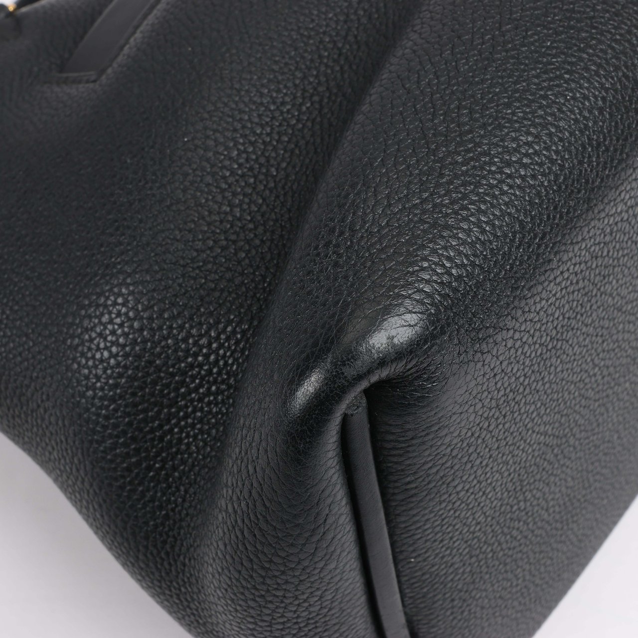 Hermès HERMES 24/24 29 Togo Leather Handbag in Black and Gold Metal Fittings D: 2019 Zwart