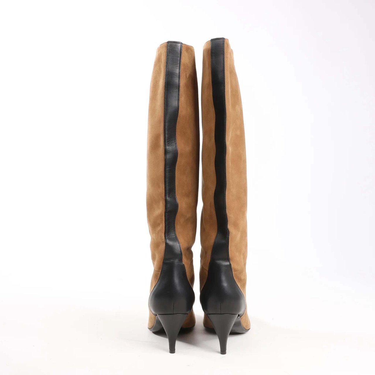 Hermès Hermes Suede Long Boots in Brown, Size 37.5 EU Divers