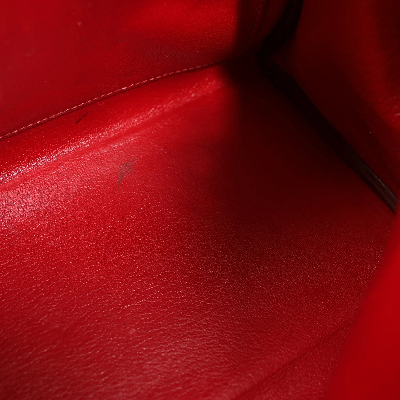 Hermès HERMÈS Kelly 28 Le Tournay Box Leather 2Way Handbag in Rouge ○U:1991 Divers