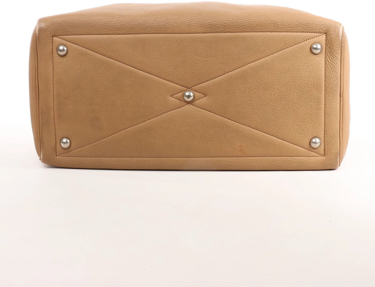 Hermès HERMES Victoria 43 Taurillon Clemence Handbag in Brown □L: 2008 Bruin