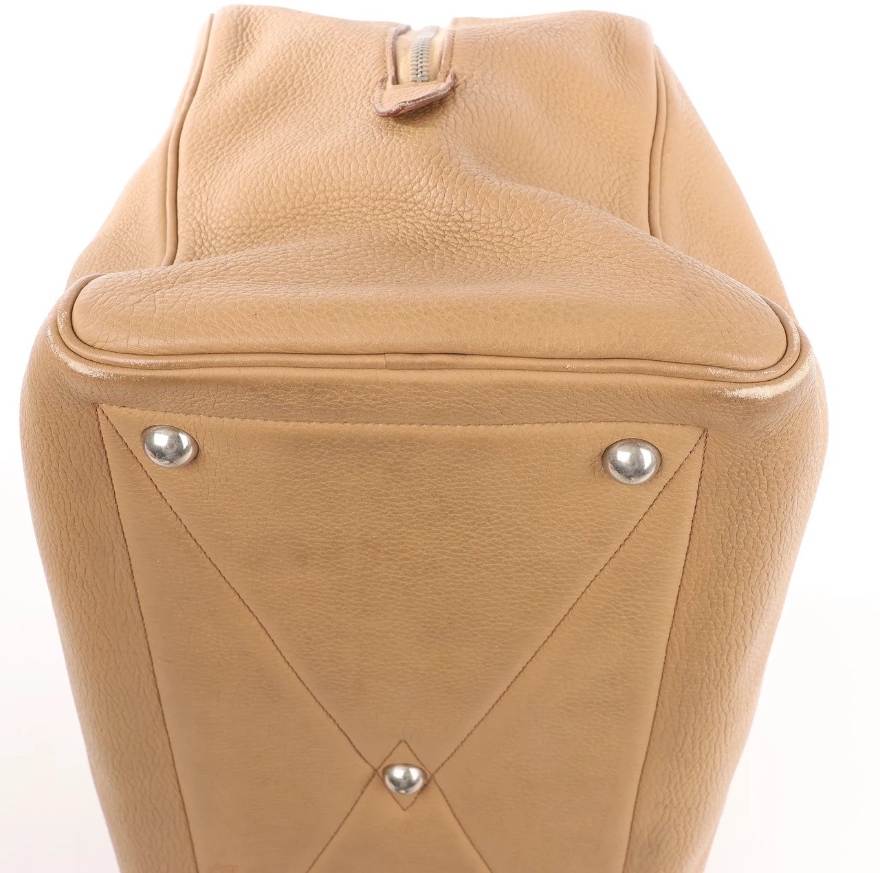 Hermès HERMES Victoria 43 Taurillon Clemence Handbag in Brown □L: 2008 Bruin