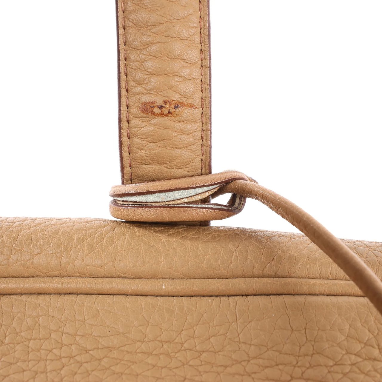 Hermès HERMES Victoria 43 Taurillon Clemence Handbag in Brown □L: 2008 Bruin