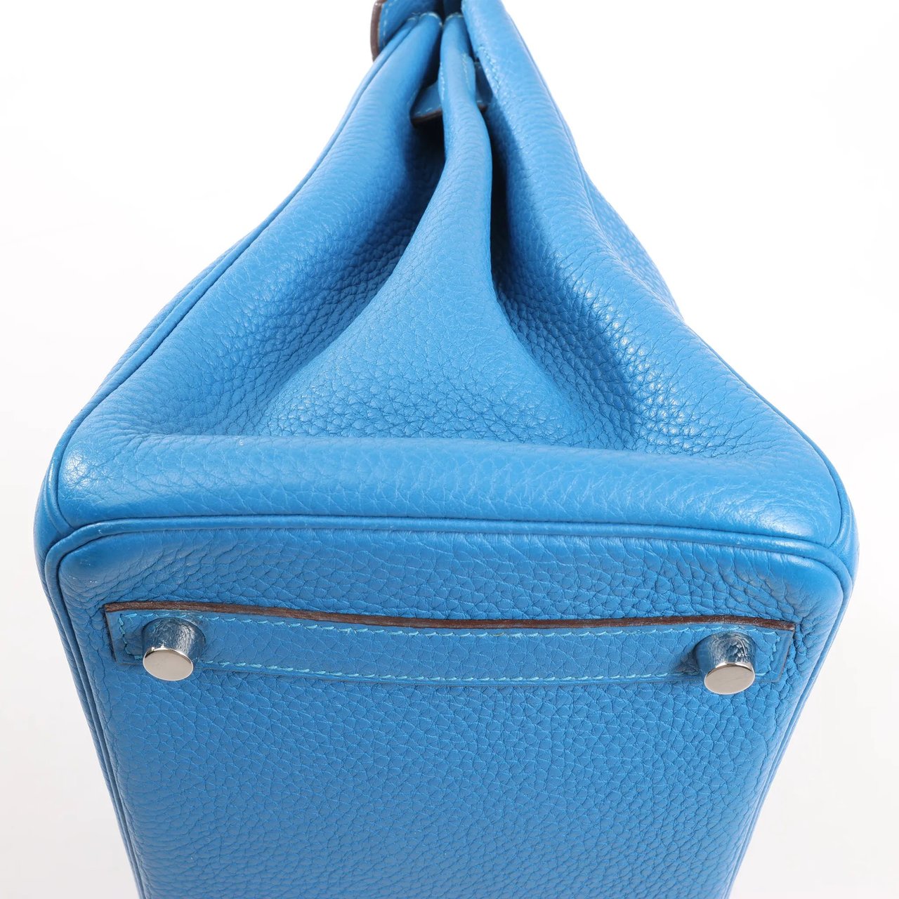 Hermès HERMES Birkin 30 Le Tournay Taurillon Clemence Handbag in Mykonos Blauw