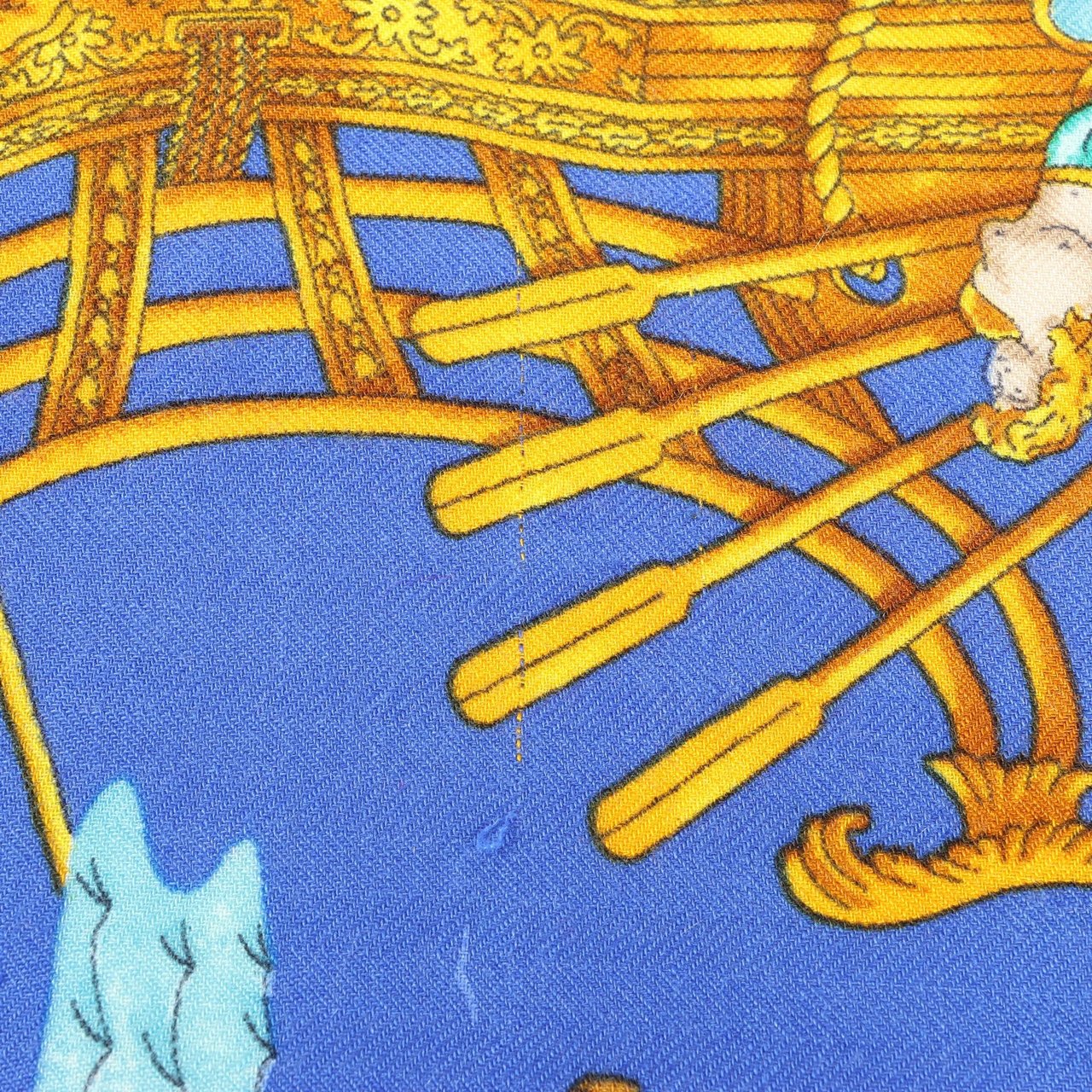 Hermès Hermès Carré Géant "VOILES DE LUMIERE" Cashmere x Silk scarf in Navy Blue Navy