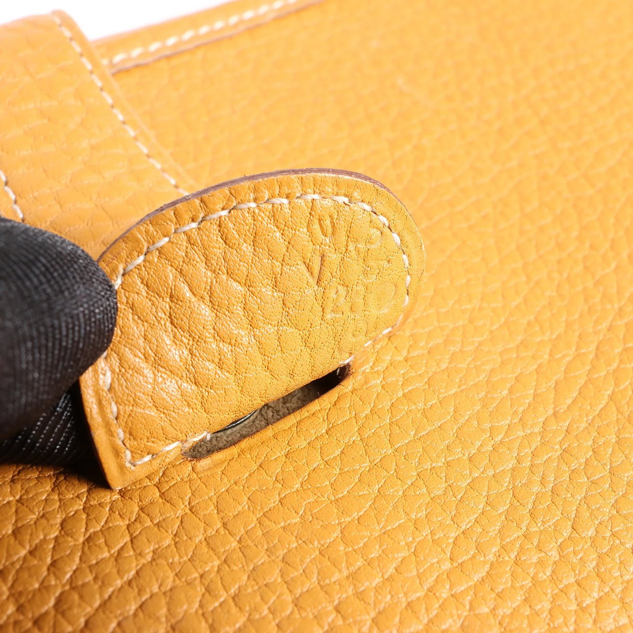 Hermès Hermes Evelyn GM Taurillon Clemence Shoulder Bag in Camel Brown Bruin