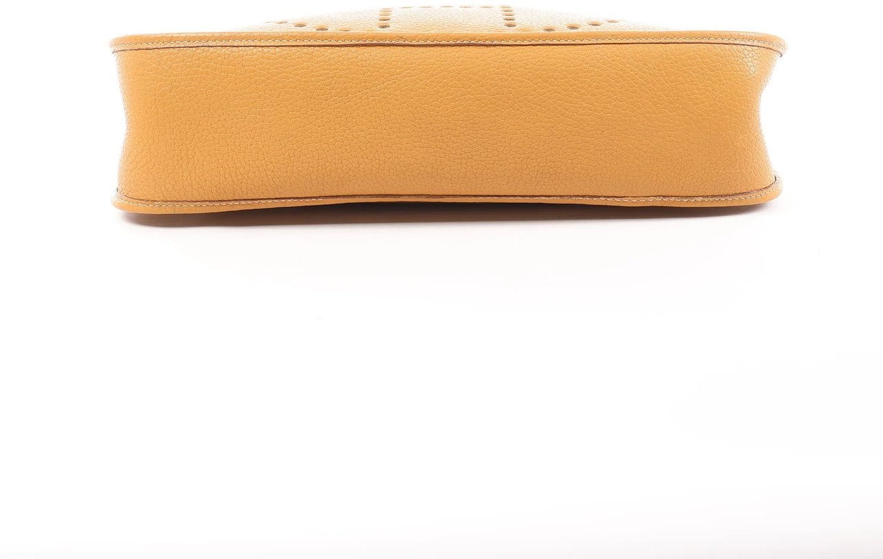 Hermès Hermes Evelyn GM Taurillon Clemence Shoulder Bag in Camel Brown Bruin