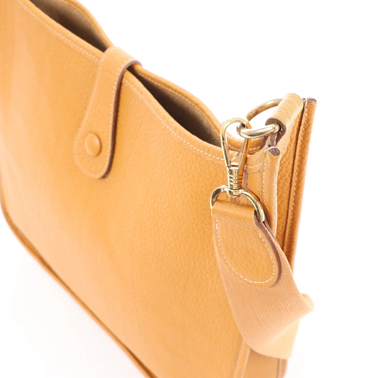 Hermès Hermes Evelyn GM Taurillon Clemence Shoulder Bag in Camel Brown Bruin