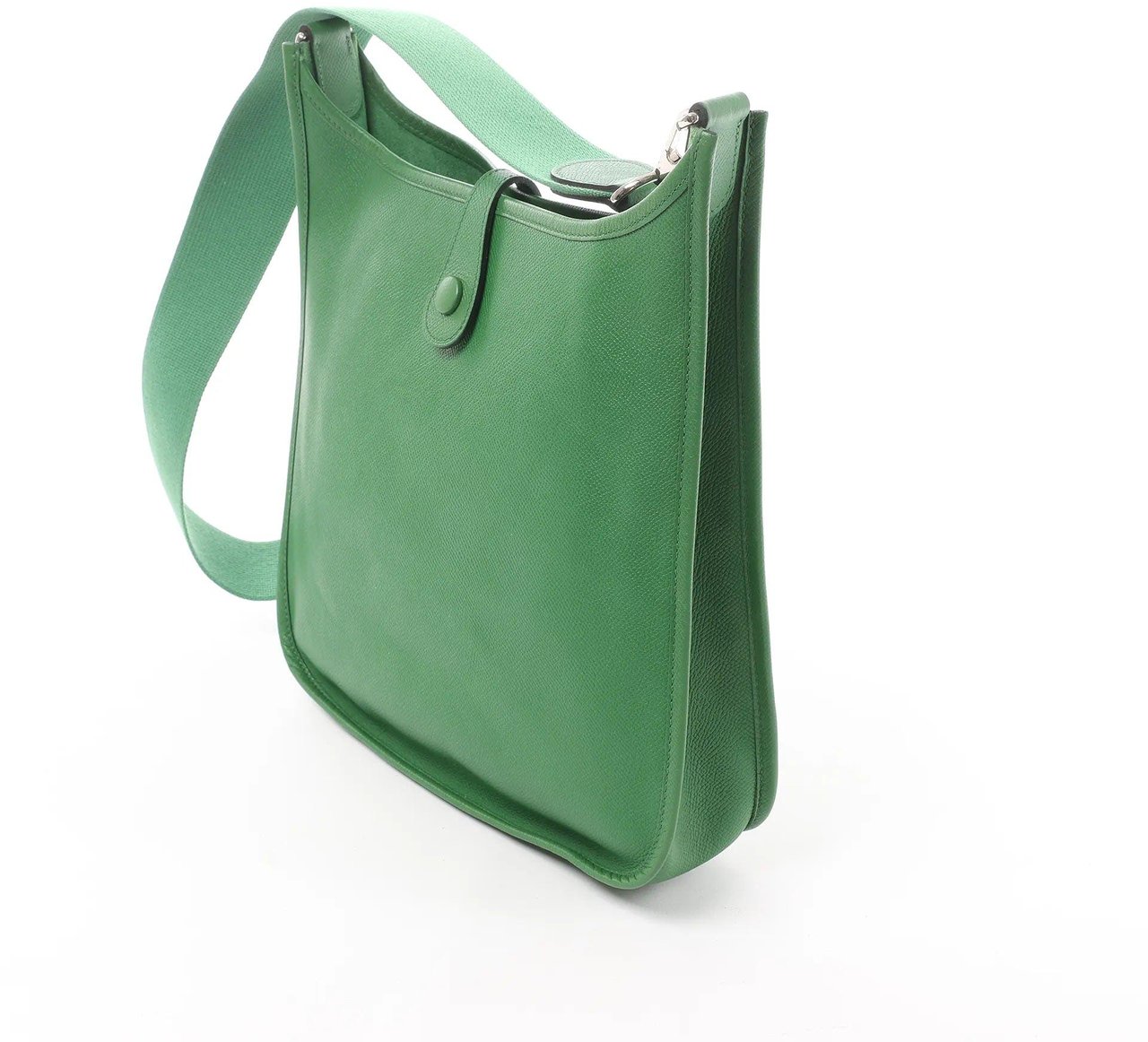 Hermès Hermes Evelyn 1 PM Epsom Leather Shoulder Bag in Green, □N Divers