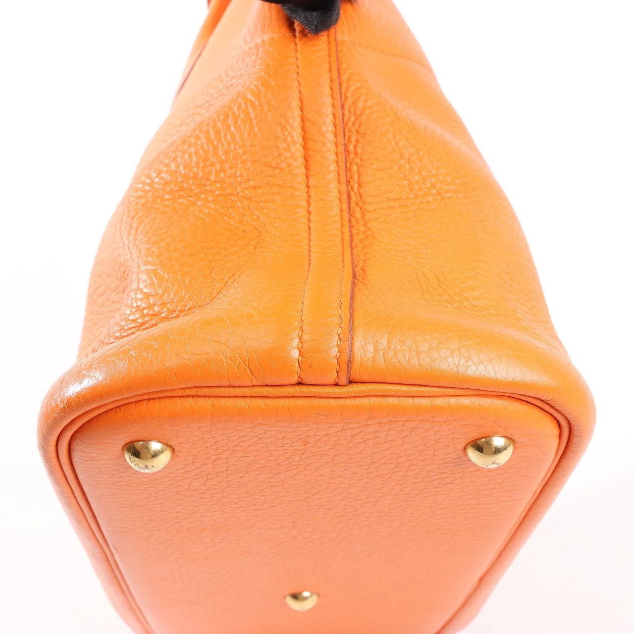 Hermès HERMES Bolide 35 Taurillon Clemence Handbag in Orange □G:2003 Oranje